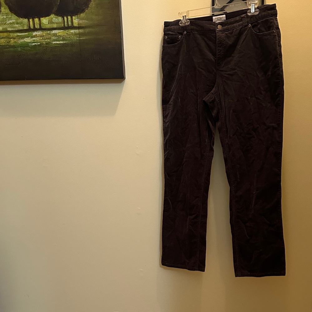 Charter Club Women Dark Brown Soft Corduroy Pants